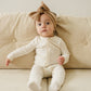 Winter Texture Neutral Bow Baby Headband