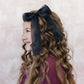 Sheer Black Organza Hair Bow 