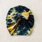 Tie Dye Velvet Baby Bow Turban