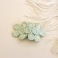 Triple Flower Embroidered Hair Snap Clip