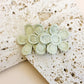 Triple Flower Embroidered Hair Snap Clip