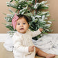 Ruby Red Stripe Hair Bow
