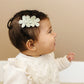 Triple Flower Embroidered Hair Snap Clip