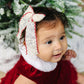 Scallop Embroidered Long Hair Bow