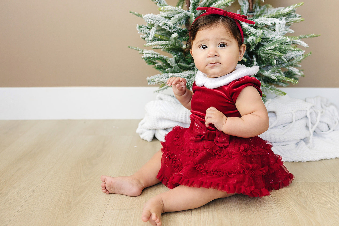 Skinny Velvet Hair Bow Hard Headband