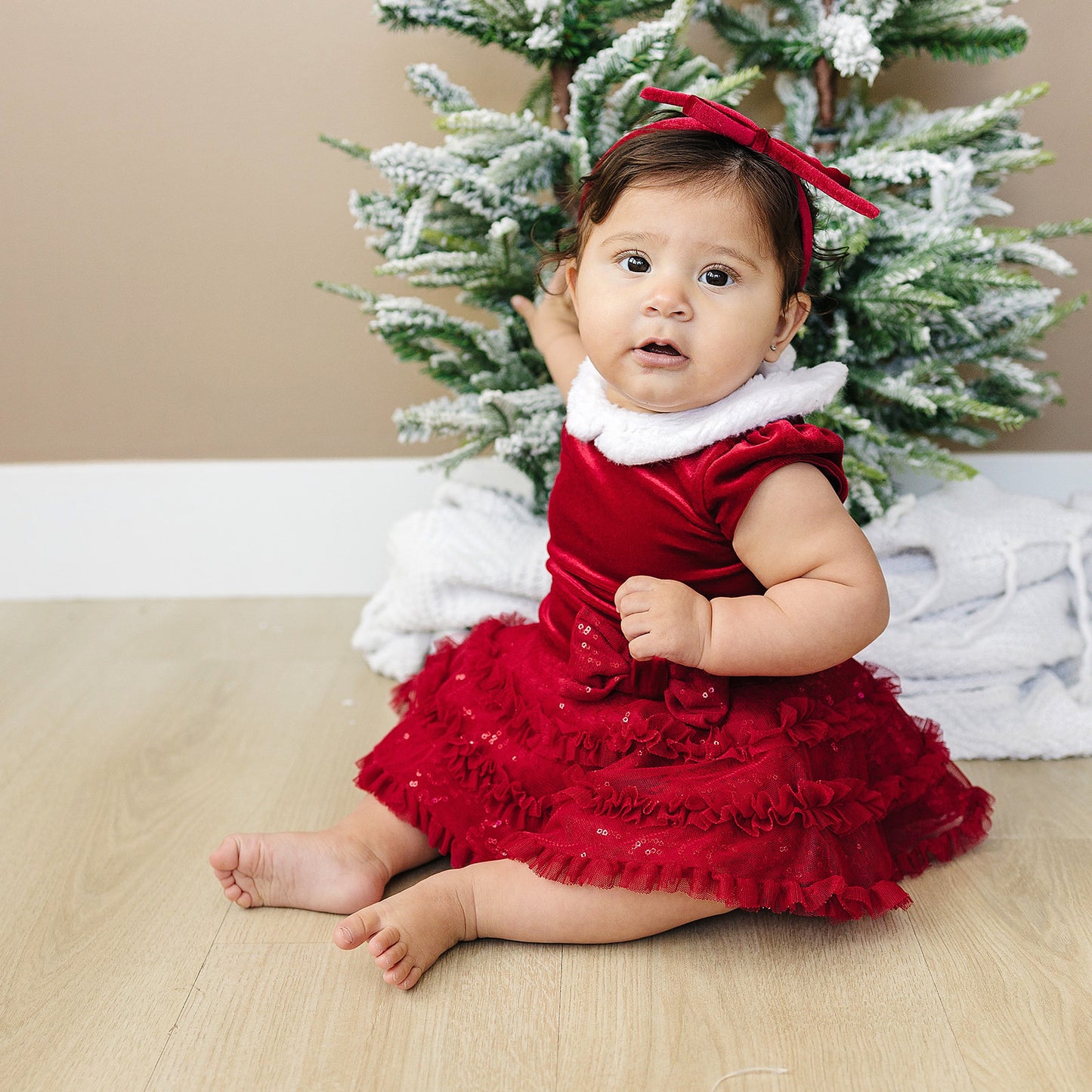 Skinny Velvet Hair Bow Hard Headband