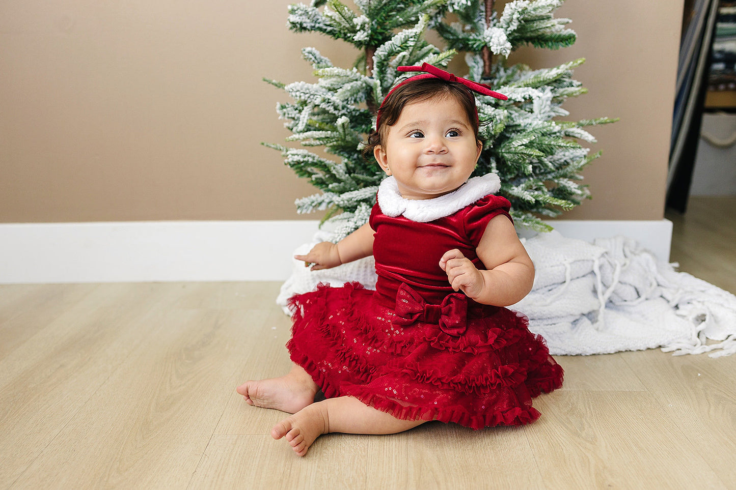 Skinny Velvet Hair Bow Hard Headband