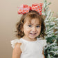 7" Red Checkered Grosgrain Hair Bow