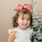 7" Red Checkered Grosgrain Hair Bow