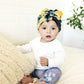 Tie Dye Velvet Baby Bow Turban
