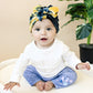 Tie Dye Velvet Baby Bow Turban