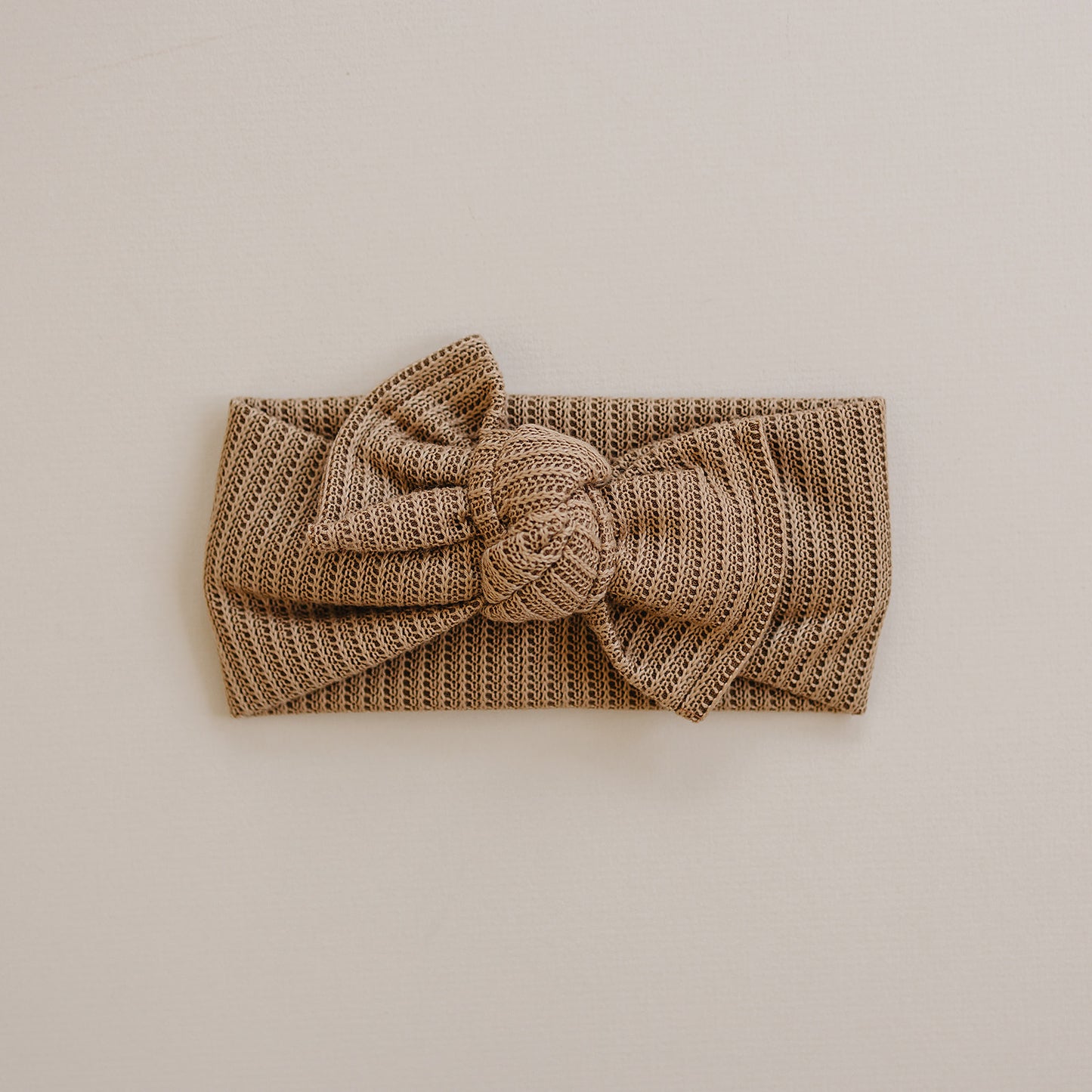 Winter Texture Neutral Bow Baby Headband