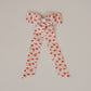 Teddy Bear Love Scallop Long Ribbon Bow