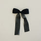 Sheer Black Organza Hair Bow 