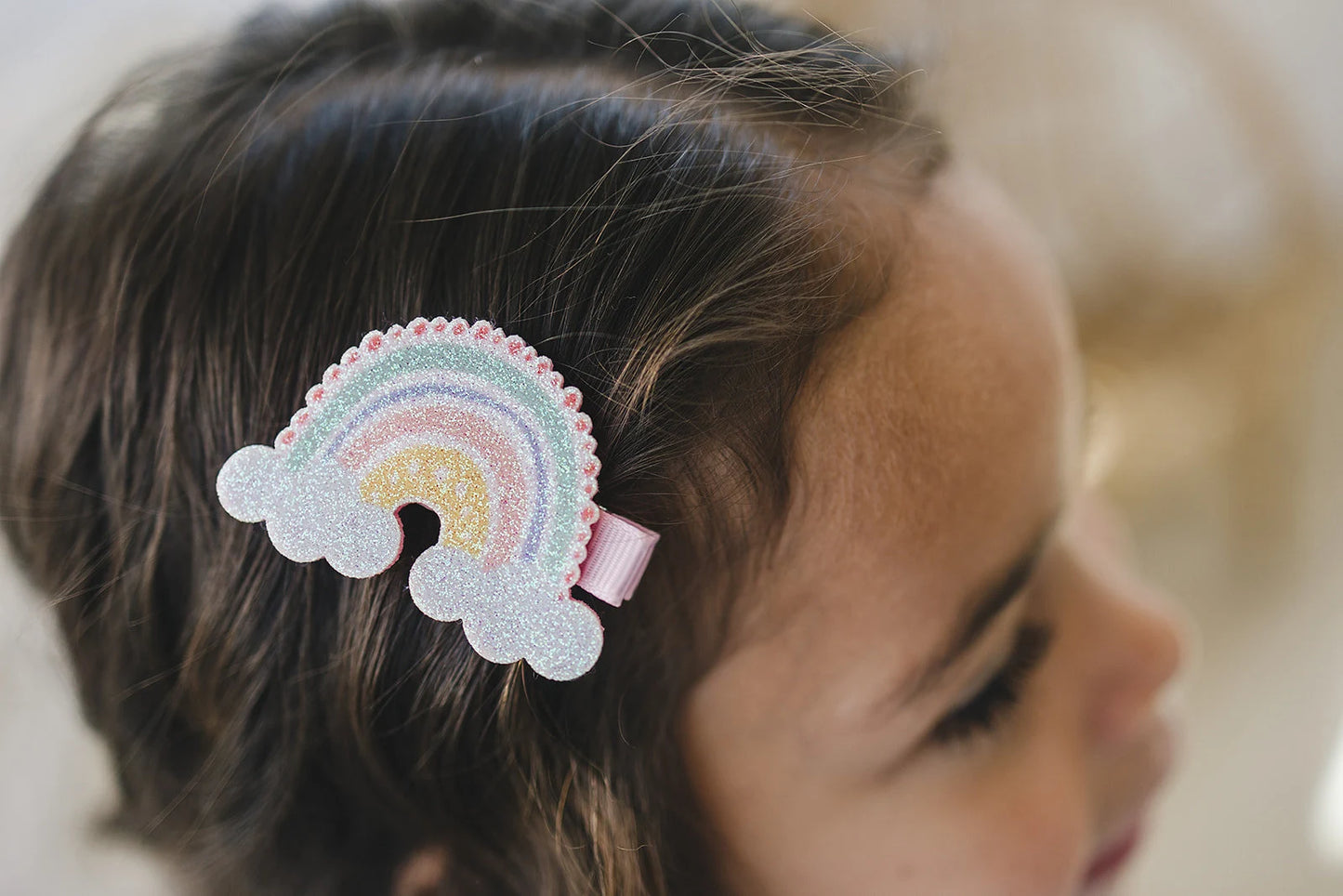 Summer Sparkle Rainbow Clips