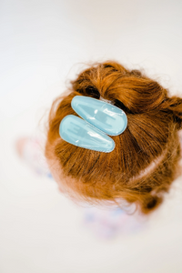 Blue Set of 2 Jelly Snap Hair Clip