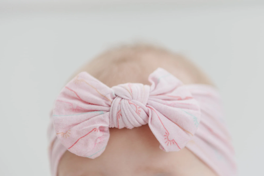 Sunshine Sunrise Baby Bow Nylon Headband