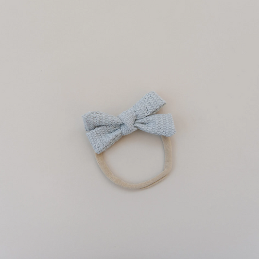 Double Bow Skinny Texture Hair Bow