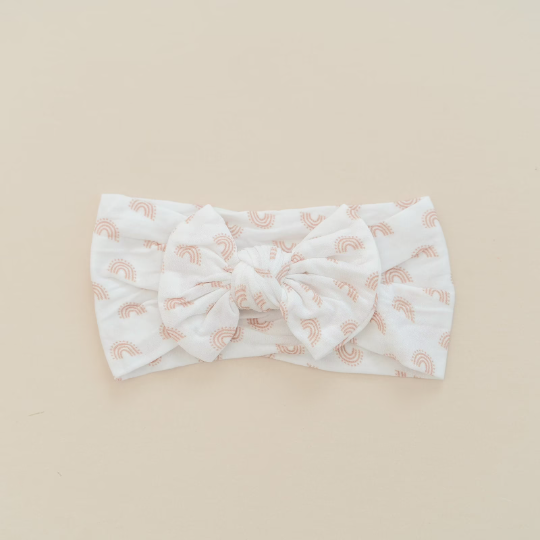 Everyday White Rainbow Nylon Headband