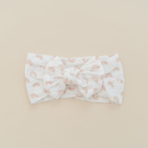 Everyday White Rainbow Nylon Headband