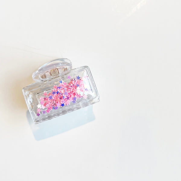 Little Girls Confetti Shaker Claw Clips