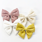 Vintage Linen 3” Cotton Hair Bow