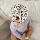 Leopard Heart Messy Bow Baby Turban