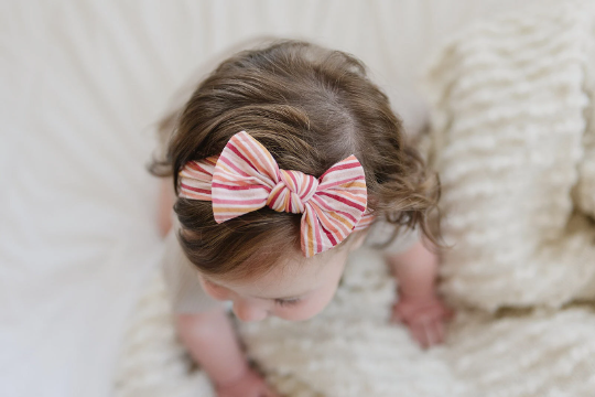 Autumn Stripe Nylon Baby Headband