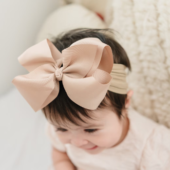 5" Grosgrain Bow Nylon Headbands