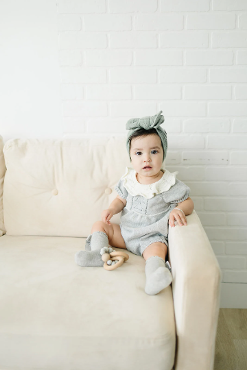 Thick Textured Autumn Baby Bow Wrap