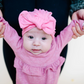 Pink Bow Baby Turban