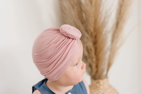 Braided Ribbed Baby Turban