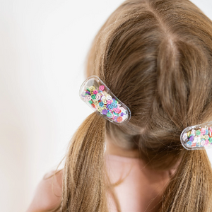 Snap Hair Clip Smiley Colorful Face
