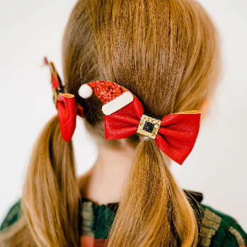 Favorite Holiday Faux Leather Glitter Bows