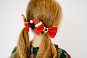 Favorite Holiday Faux Leather Glitter Bows