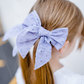 5” Large Eyelet Cotton Linen Bows