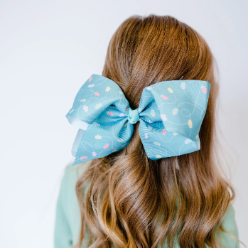 Winter Mittens 7” Grosgrain Hair Bow