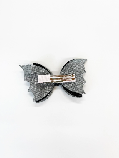 Bat Halloween Glitter Hair Bow