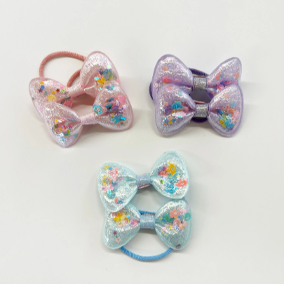 Confetti Shaker Bow Pigtail Sets