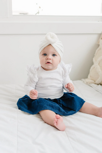 Thick Quilted Baby Bun Turban