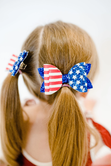 Americana Stars and Stripes Hair Bow