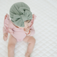 Waffled Wrap Bow Baby Turban