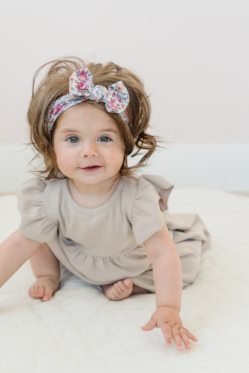 Trendy Vintage Floral Nylon Headband