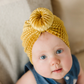 Ribbed Velvet Bun Baby Turban