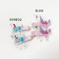 Set of 2 Unicorn Confetti Shaker Pigtail Clips