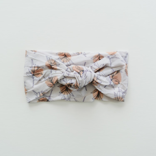 Knotted Mustard Floret Nylon Headband