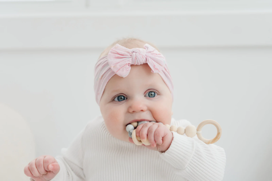 Sunshine Sunrise Baby Bow Nylon Headband