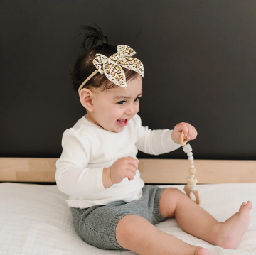 4" Leopard Print Sailor Cotton Hair Bow