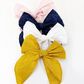 Large Swiss Dot Cotton Linen Bows