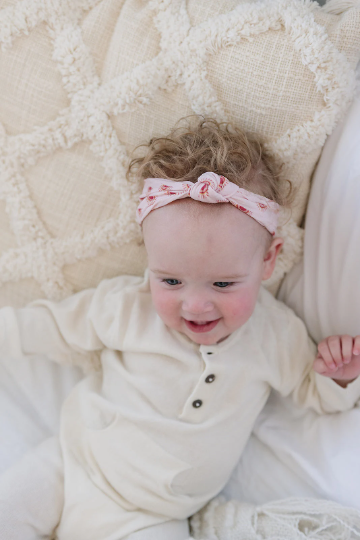 Knotted Sunset Rainbow Baby Nylon Headband